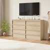 Acekool TV Stand and Dresser, Modern Storage Organizer for Bedroom, Large Wood Tabletop - 2 of 4