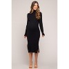Pinkblush Black Long Sleeve Turtleneck Maternity Sweater Dress - 4 of 4