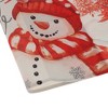Unique Bargains Christmas Place Mats Striped Scarf Snowman Flax 11.8"x17.7" 2 Pcs - 4 of 4