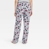 Women's Holiday Mickey Mouse Fleece Matching Family Pajama Pants - Gray - image 2 of 3