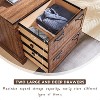 SinCiDo Farmhouse 2 Drawer File Cabinet, 30" Office Storage Cabinet w/Hanging Folders Holds A4 Letter Legal Files Size - 4 of 4