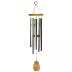 Woodstock Chimes Signature Collection, Chimes of Kyoto, 25'' Silver Wind Chime KWS