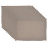 Saro Lifestyle Rochester Collection Placemat with Hemstitched Border (Set of 12), 14"x20", Beige - 3 of 4