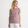 Lands' End Women's Cotton Rib T-shirt - 3 of 4
