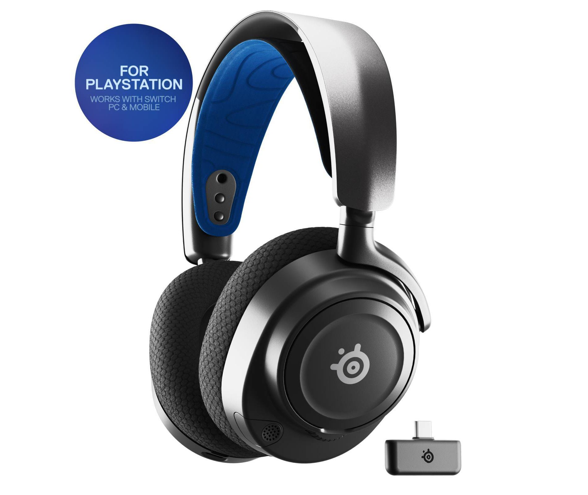 SteelSeries Arctis Nova 7 Wireless Gaming Headset for PlayStation 5: Multi-Platform USB-C Connection