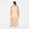 Women's Matte Satin Lace Trim Maxi A-Line Dress - Wild Fable™ - 3 of 3