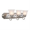 Yosemite Home Decor 4993-SN 3-Light Bathroom Vanity, Satin Nickel, 24-Inch - 4 of 4