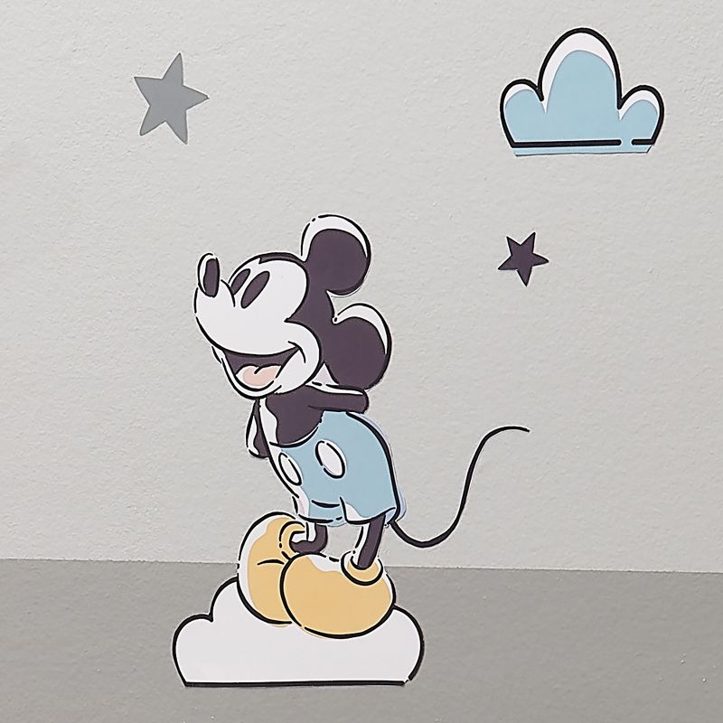 Lambs & Ivy Disney Baby Moonlight Mickey Mouse Blue/Black Wall Decals/Stickers, 3 of 6