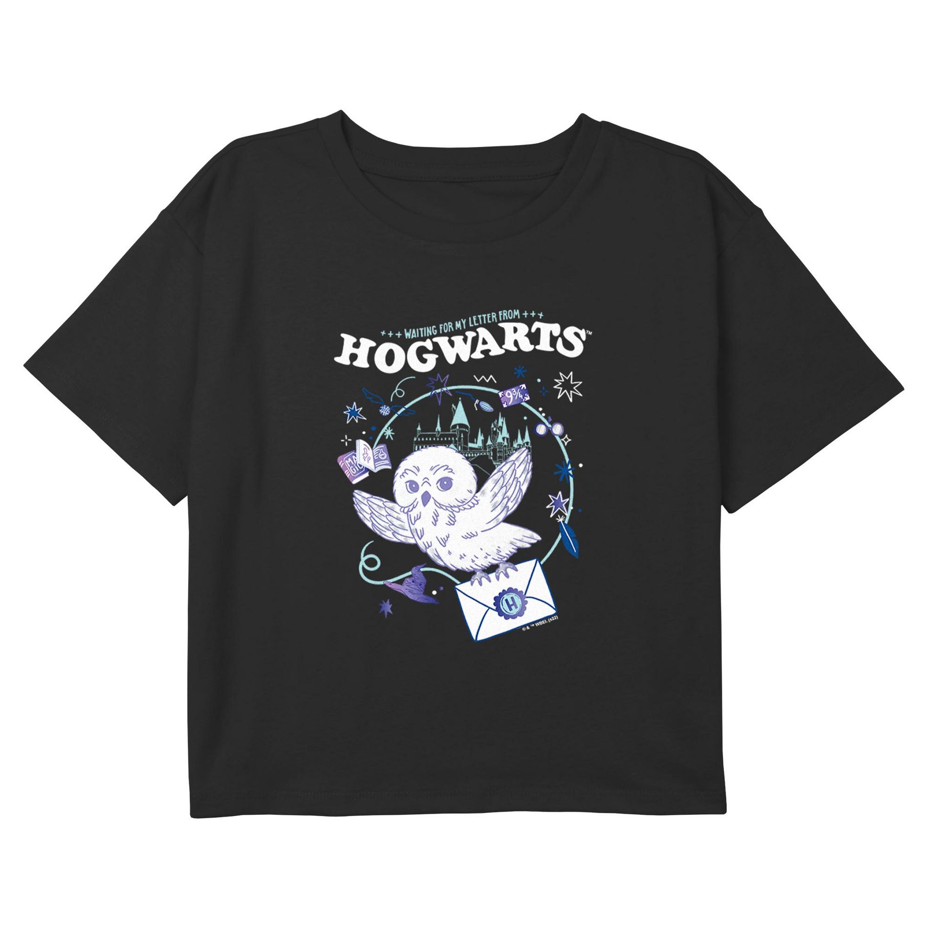 Harry Potter Girls Hedwig Hogwarts Letter Short Sleeve T Shirt