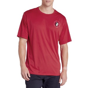 Northeastern University Adult Men's Sport Active T-Shirt Left Chest Logo, Red - 1 of 4