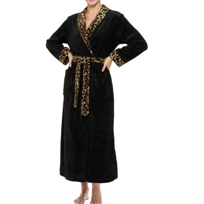 ADR Plush Robe for Women, Long Hooded Fleece Robe with Hood, Plus Size