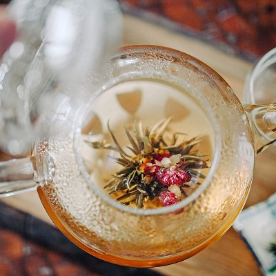 Monaco Clear Glass Teapot with Infuser, 42 oz
