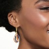 Ross-Simons Italian Multicolored Murano Glass Bead Teardrop Earrings in 18kt Gold Over Sterling - 2 of 4