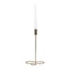 Modern Metal Taper Candle Holder - Minimalist Design - Decorative Candlestick Stand for Home, Office, Bedroom, Living Room - 11" Gold - 3 of 4