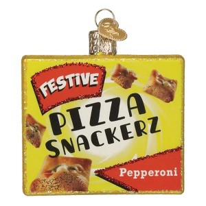 Old World Christmas Blown Glass Ornament for Christmas Tree, Pizza Snackerz - 1 of 4