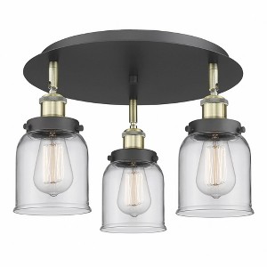 Bell - 3 Light Flush Mount In Art Deco Style-9.25 Inches Tall and 16.75 Inches Wide - 1 of 1