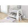Streamdale Twin Over Full Bunk Bed With Trundle And Built-In Desk, Three Storage Drawers And Shelf - 4 of 4