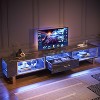 Bestier 80 Inch LED TV stand Gaming Entertainment Center with Open Storage - 2 of 4