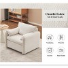 Modern Swivel Accent Chair 360° Rotating Lounge Chair Chenille Reading Sofa Chair for Living Room,Bedroom,Office-Tanpinhause - 4 of 4