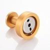 HANPURE Round Base Wall Hanging Towel Hook with Screws, Brushed Gold, 2 Pack, for Entry, Wardrobe, Bathroom, Bedroom - 4 of 4