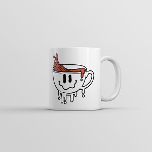Crazy Dog T-Shirts Dripping Melting Smiling Coffee Cup Mug Funny Novelty Gift Cup-11oz - 1 of 4