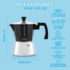 GROSCHE Milano Stovetop Espresso Maker Moka Pot Home Espresso Coffee Maker - 2 of 4
