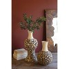 Decorative Sculptural Wooden Accent Vase 14" Tall by Kalalou - 2 of 3