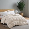 Peace Nest Heavyweight Extra Warmth White Goose Feather Down Fiber Duvet Comforter Insert - 2 of 4