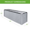 Best Choice Products 8x2x2ft Outdoor Metal Raised Garden Bed, Planter Box for Vegetables, Flowers, Herbs - 2 of 4