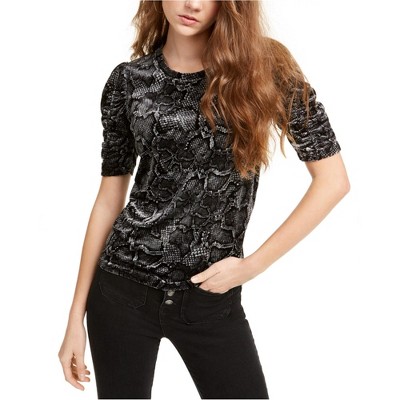 1.STATE Womens Velvet Pullover Blouse