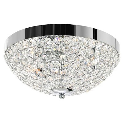 CWI Lighting Globe 3 Light Bowl Flush Mount With Chrome Finish