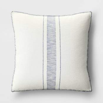 Oversized Placed Striped Square Throw Pillow - Threshold™