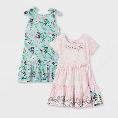 Toddler Girls' 2pk Minnie Mouse Tie-Dye Dress - Pink
