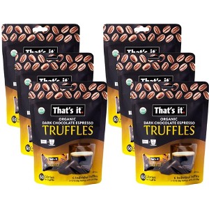 That's It Organic Dark Chocolate Espresso Truffles - Case of 6/4.2 oz - 1 of 3