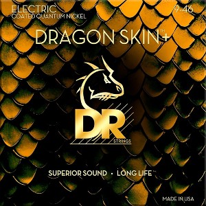DR Strings Dragon Skin+ Coated Accurate Core Technology 6-String Nickel Electric Guitar Strings - 1 of 3