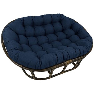 Blazing Needles, 65-inch by 48-inch Solid Outdoor Spun Polyester Double Papasan Cushion - 1 of 1