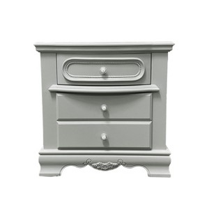Vynxaria 3-Drawer Nightstand - Wooden Glide Mechanisms, Dovetail Joints, Felt-Lined Top Drawer - 1 of 4