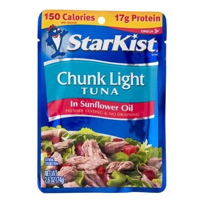 StarKist Chunk Light Tuna in Sunflower Oil Pouch - 2.6oz