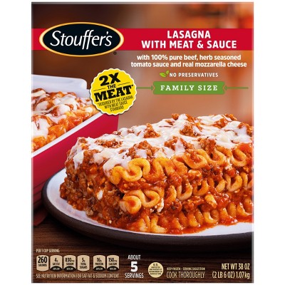 Stouffer's Frozen Lasagna With Meat & Sauce Family Size - 38oz : Target