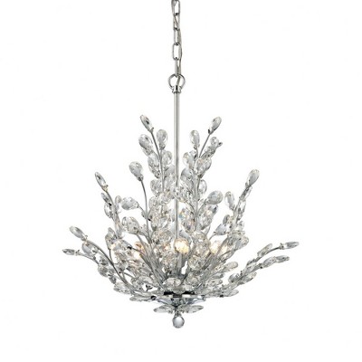 Elk Home Crystique 6 - Light Chandelier in  Polished Chrome