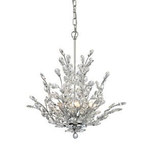 Elk Home Crystique 6 - Light Chandelier in  Polished Chrome - 1 of 3