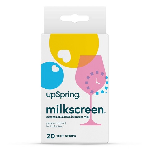 Upspring Milkscreen Breast Milk Test Strips For Alcohol - 20ct