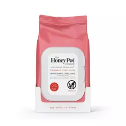 The Honey Pot Bergamot Rose Wipes - 30ct