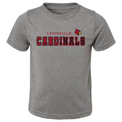 NCAA Louisville Cardinals Men's Heather Poly T-Shirt - S