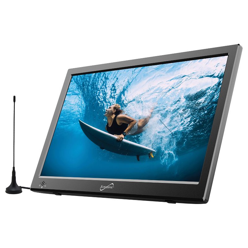 Supersonic® 13.3-Inch Portable LED TV with HDMI® and FM Radio, 1 of 7