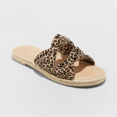 Women's Miriam Double Knotted Espadrille Slide Sandals - A New Day™ - image 1 of 4
