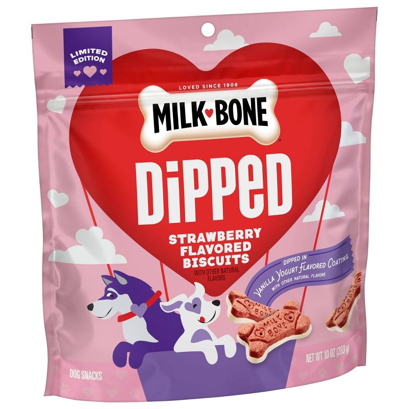 Milk-Bone Dipped Strawberry Flavor Valentine Dog Treat Biscuit - 10oz, 5 of 6
