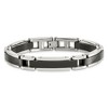 Black Bow Jewelry 8.5mm Stainless Steel Polished & Black Plated Link Bracelet, 8.5 Inch - 4 of 4