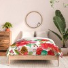 Ninola Design Poinsettia holiday flowers Comforter + Pillow Sham(s) - Deny Designs - 3 of 3