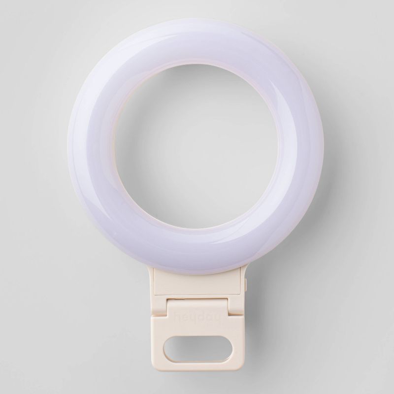 Clip-On Conference Ring Light - heyday&#8482; Stone White, 1 of 5